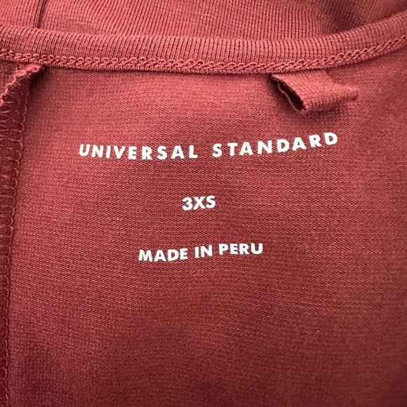 Universal Standard Wrap Front Dress in Cabaret - Picture 8 of 11